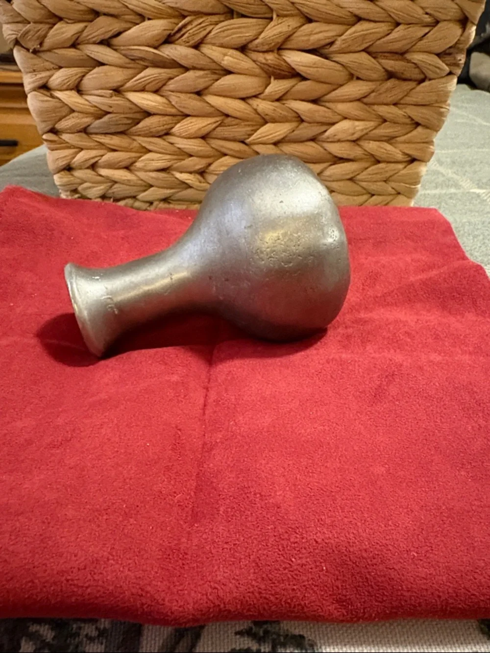 Metal bud vase